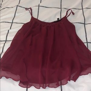Burgundy Tank Top